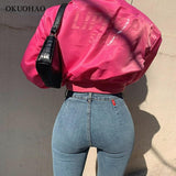 High Waist Stretch Skinny Denim Trousers Washed Fashion Sexy Elastic Slim Pencil Pants