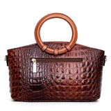 Luxury  Designer Crossbody Crocodile Leather Handbag