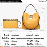 Clutches High Quality Leather HandBag Sets