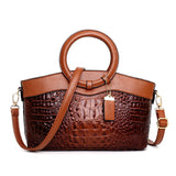 Luxury  Designer Crossbody Crocodile Leather Handbag