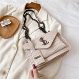 Luxury Famous Brand Designer Lady Classic Plaid Crossbody Bag