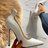 New Fashion Thin Heel Leather Shoes