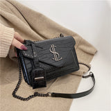 Luxury Famous Brand Designer Lady Classic Plaid Crossbody Bag