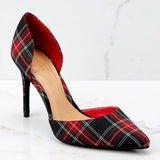 British Pattern High Heels Thin Heels Shallow Pointed Toes Sexy Pumps