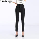 High Waist Skinny Pants Fleece /no velvet Elastic Waist Jeggings Casual Jeans