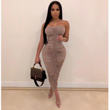 2021 Suspenders Tie Up Body-con  Sexy Pencil Dress