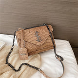 Luxury Famous Brand Designer Lady Classic Plaid Crossbody Bag