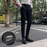 2021 New Slim Stretch Trousers High Quality Classic Pants