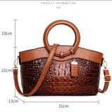 Luxury  Designer Crossbody Crocodile Leather Handbag