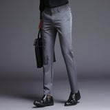 Fashion Slim Fit Formal Trousers High Quality Casual Stretch Pant