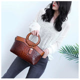 Luxury  Designer Crossbody Crocodile Leather Handbag