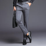 Fashion Slim Fit Formal Trousers High Quality Casual Stretch Pant