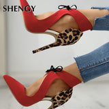 Pumps Sexy Thin High Heels Shoes Elegant Shoelaces