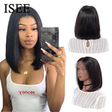 4X4 Lace Closure Straight Bob Human Hair Wig