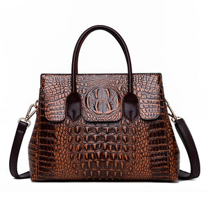 Genuine Leather Crocodile Designer Luxury Handbag