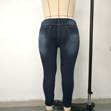 Slim Fit Skinny High Waist Trousers Jeans