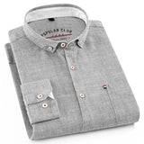 High Quality Men's Cotton Linen Shirts Button Down