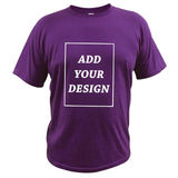 100% Cotton Custom T-Shirt Make Your Design Logo Text