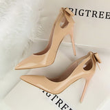 New Leather Fashion Patent Pumps Luxury Design Shoes