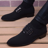 Italian fashion leather moccasin pointed toe classic shoes