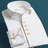 Windsor Collar Slim Cufflinks Dress Shirt