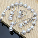 Black Pearl Silver 925 Jewelry Sets