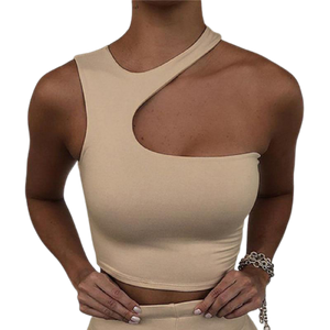 2021 Cut Out Sexy Off Shoulder Crop Top