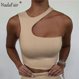 2021 Cut Out Sexy Off Shoulder Crop Top