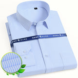 Men's Classic Solid/striped Basic Dress Shirt