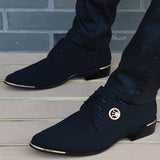 Italian fashion leather moccasin pointed toe classic shoes