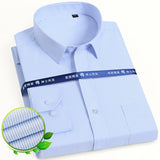 Men's Classic Solid/striped Basic Dress Shirt