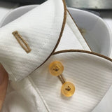 Windsor Collar Slim Cufflinks Dress Shirt