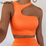 2021 Cut Out Sexy Off Shoulder Crop Top