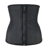 Corset Body Shaper Latex Cincher Zipper Under bust Weight Loss Slimming Shapewear