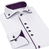 Windsor Collar Slim Cufflinks Dress Shirt