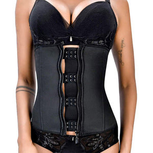 Corset Body Shaper Latex Cincher Zipper Under bust Weight Loss Slimming Shapewear