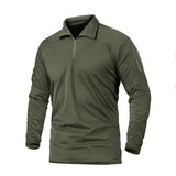 Tactical1/4 Zipper Collar Hunting Pullover T-Shirt