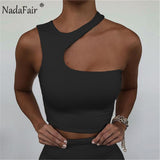 2021 Cut Out Sexy Off Shoulder Crop Top