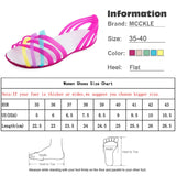 Jelly  Rainbow Summer Sandals