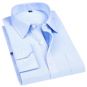 Men's Business Casual Long Sleeved Shirt