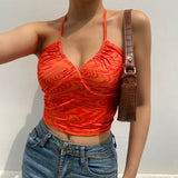 Sexy Strappy Halter Crop Top