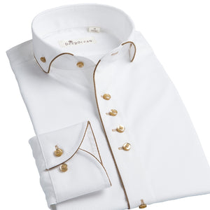 Windsor Collar Slim Cufflinks Dress Shirt