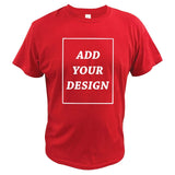 100% Cotton Custom T-Shirt Make Your Design Logo Text