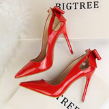 New Leather Fashion Patent Pumps Luxury Design Shoes