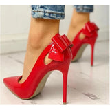 New Leather Fashion Patent Pumps Luxury Design Shoes