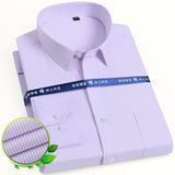 Men's Classic Solid/striped Basic Dress Shirt