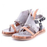 Shoes Woman Sandals Flat Casual Summer Sandals Women's Fashion Rome Flip Flops Wedges Sandals Artificial Leather Platform Shoes